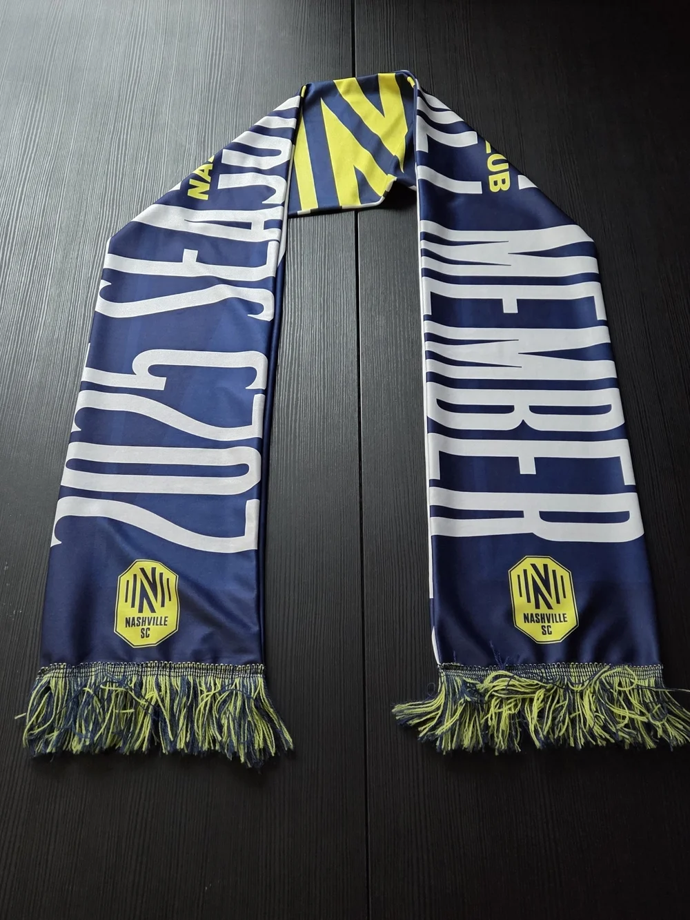 Official Nashville Soccer Club 2025 Season Ticket Holder Gear Scarf One Size